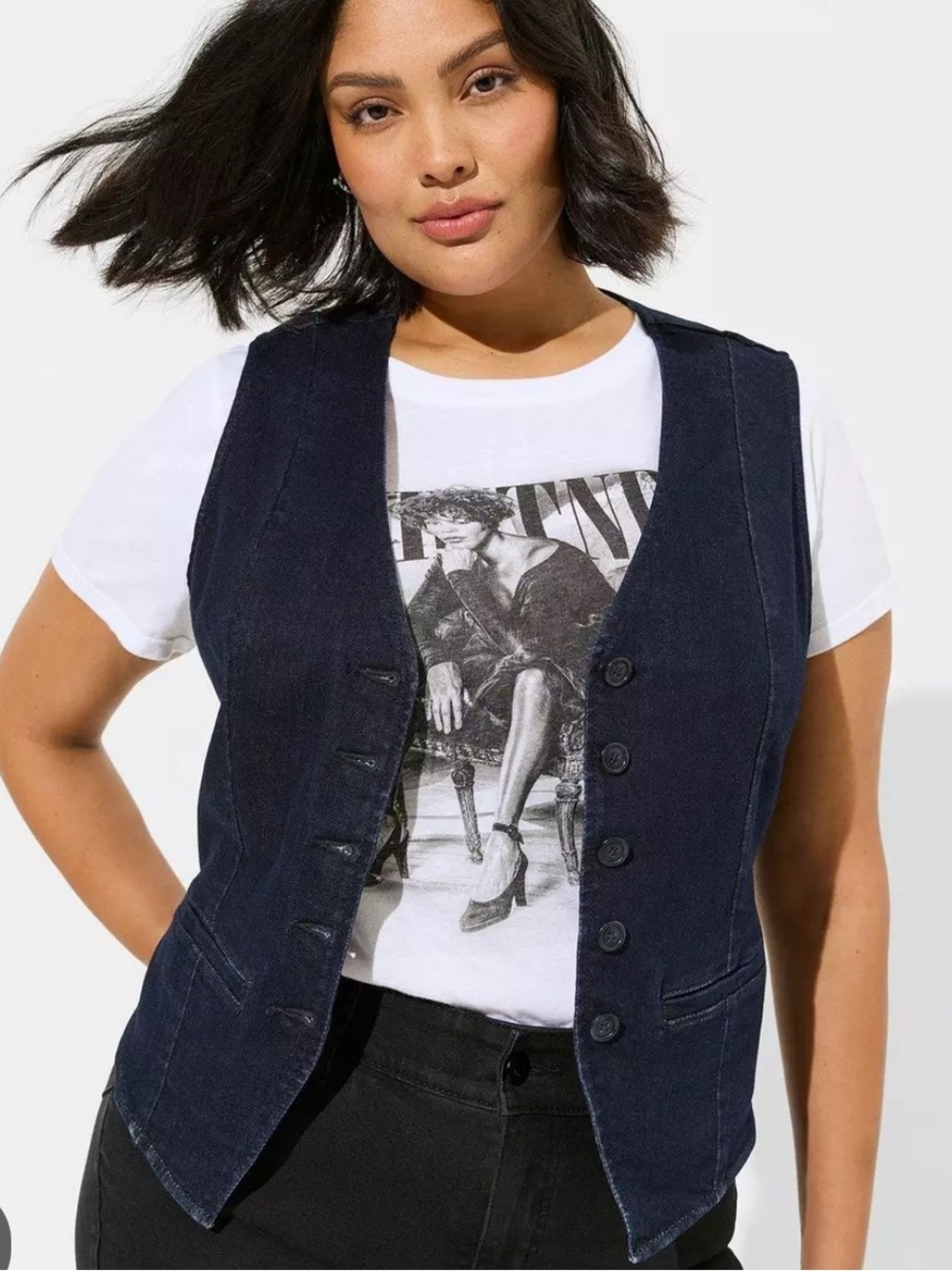 Torrid Tailored Denim Vest